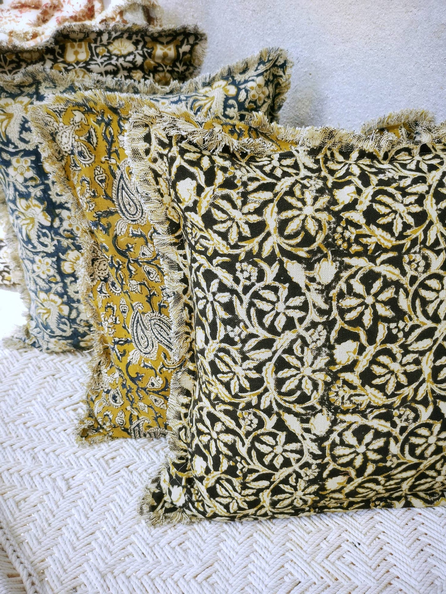 Tyynynpäällinen, musta/beige