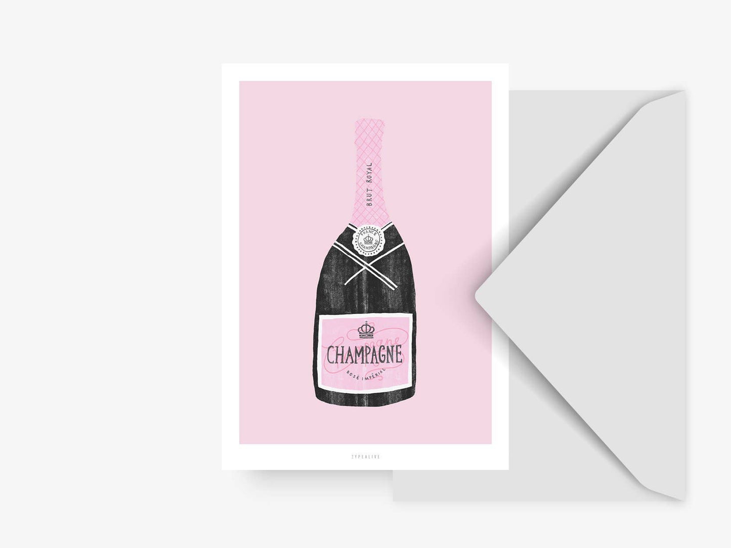 Postcard/Champagne